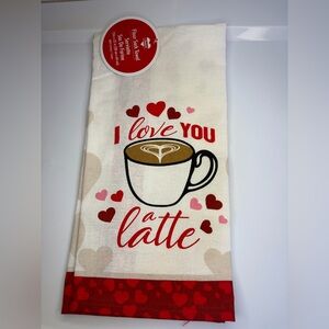 Valentine Kitchen Towel’ I LOVE YOU LATTE’